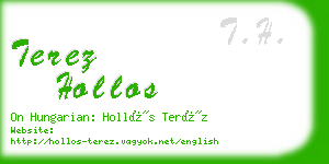 terez hollos business card